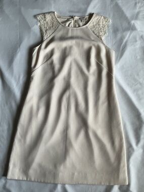 J. CREW Ivory Dress Cream (size: 6)